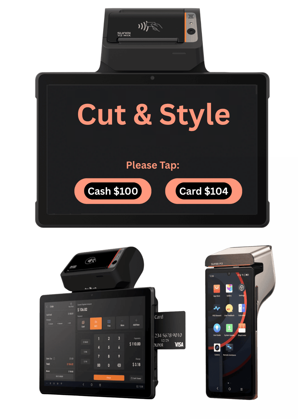 No Cost Credit Card Terminal POS System for Salons and Spas